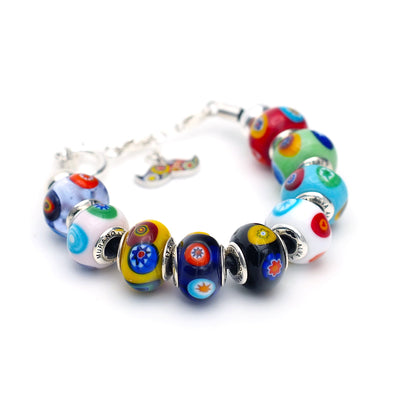 Art · Simple Rainbow Bracelet - Black - Charm Bracelet