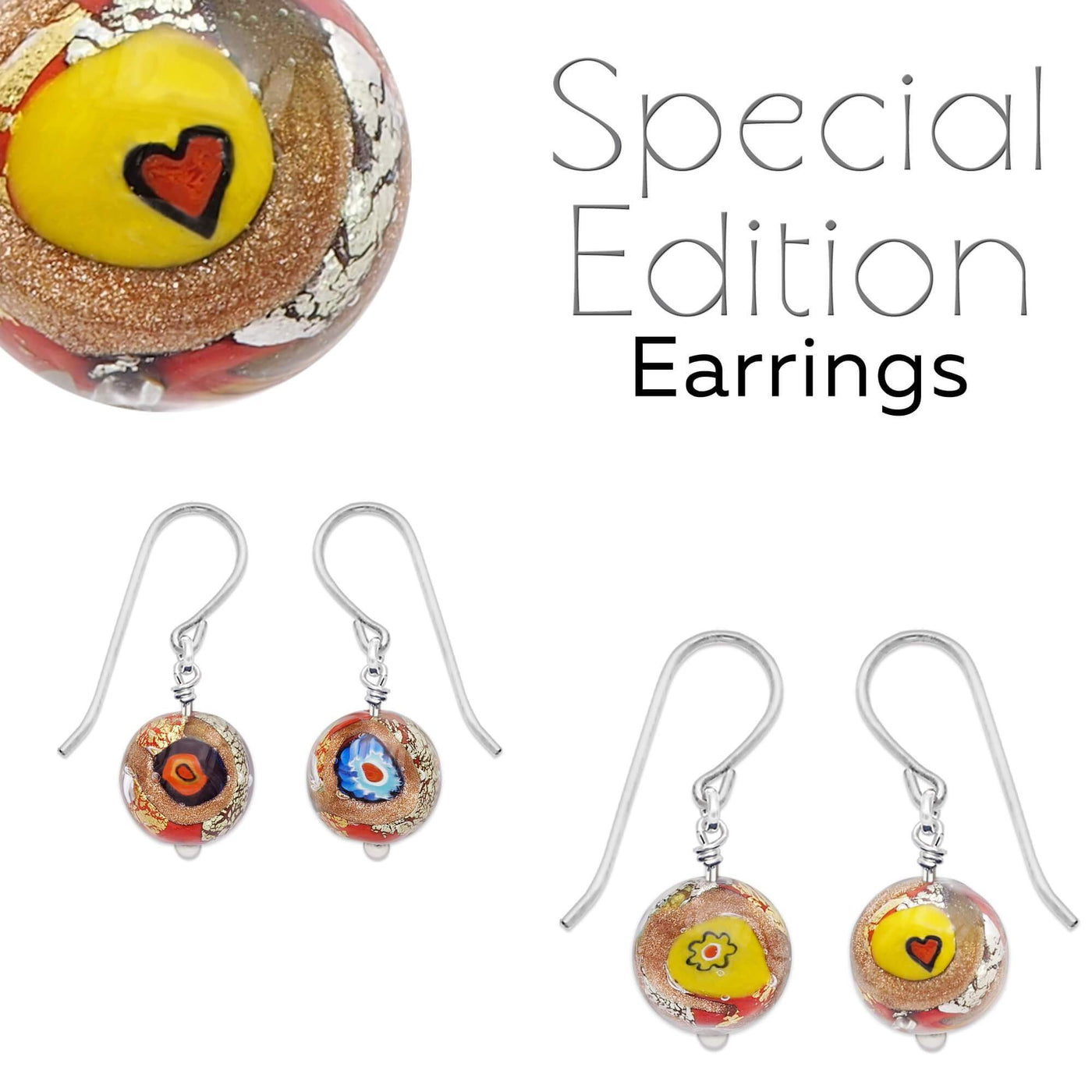 Red Drop Earrings - Special Edition