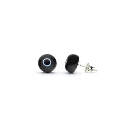 Art · Simple Stud Earrings 8mm - Black2 - Earrings