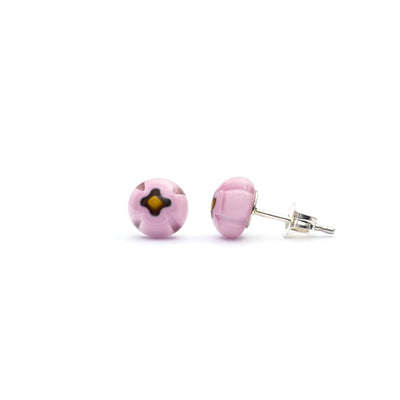 Art · Simple Stud Earrings 8mm - Pink1 - Earrings