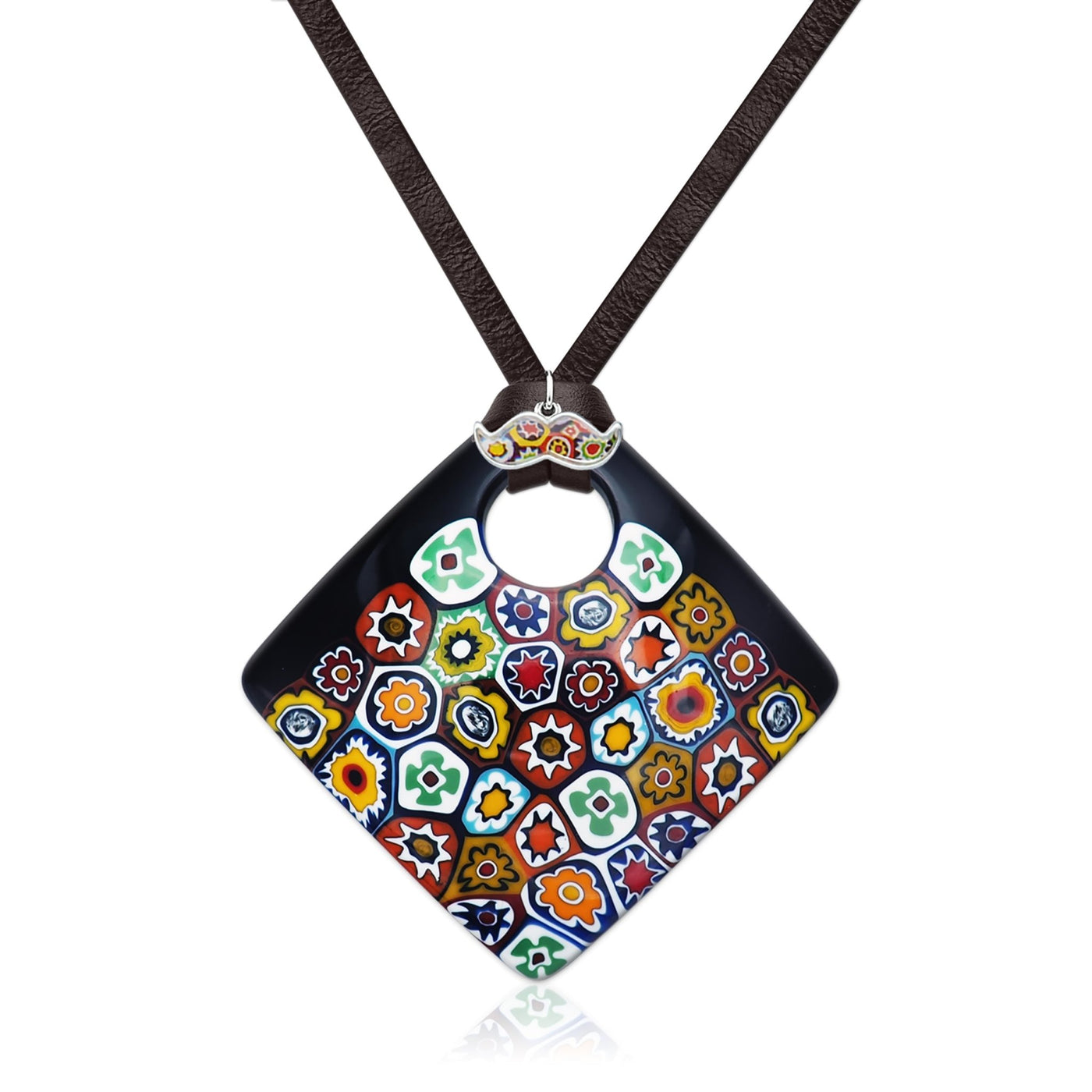 Artylish x Black Square Pendant - 20+2 inch - Pendant