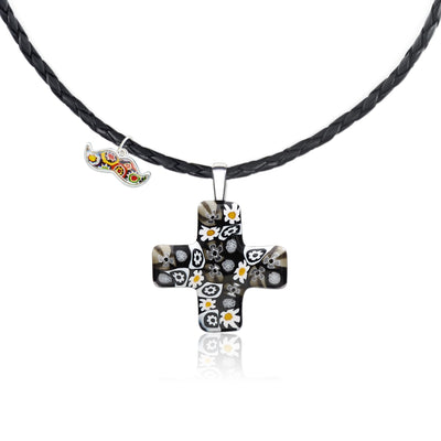 Artylish x Greek Cross Necklace - 1.8mm Anti-Tarnish Silver [+USD42.00] - Pendant Necklace
