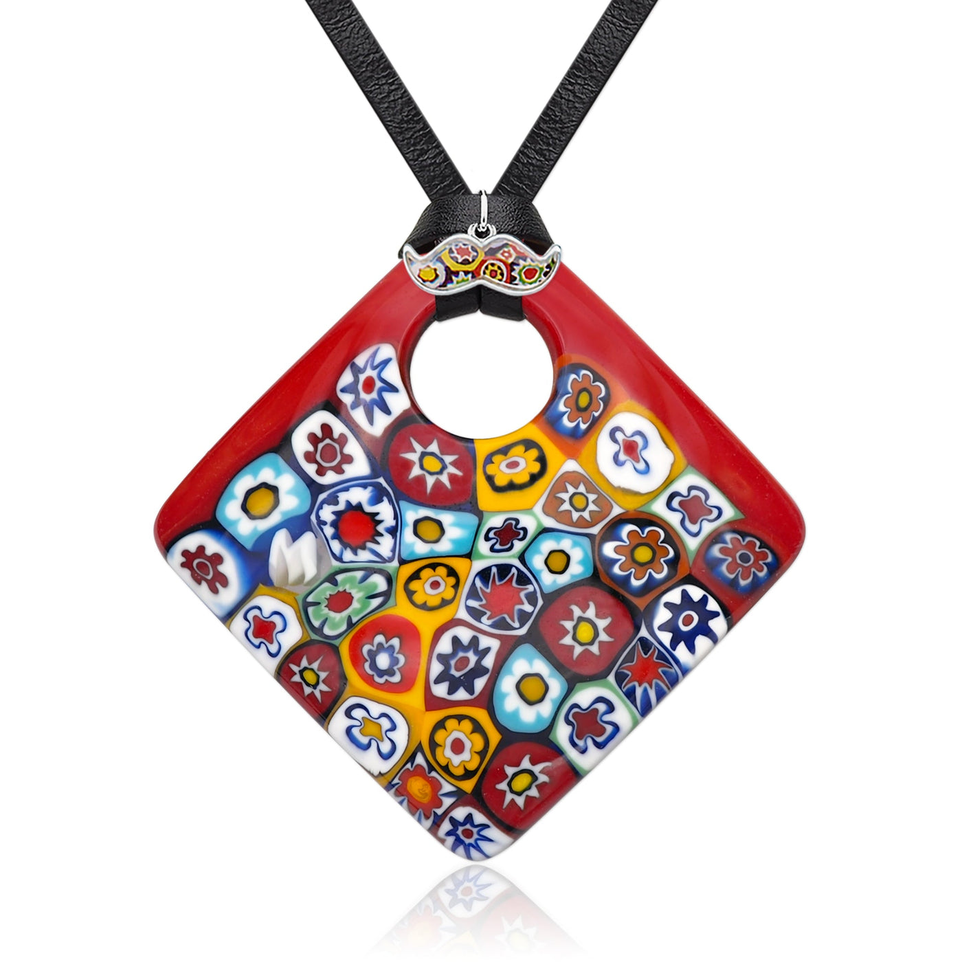 Artylish x Red Square Pendant - 20+2 inch - Pendant