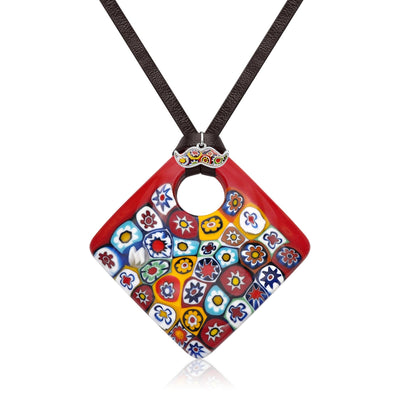 Artylish x Red Square Pendant - 20+2 inch - Pendant