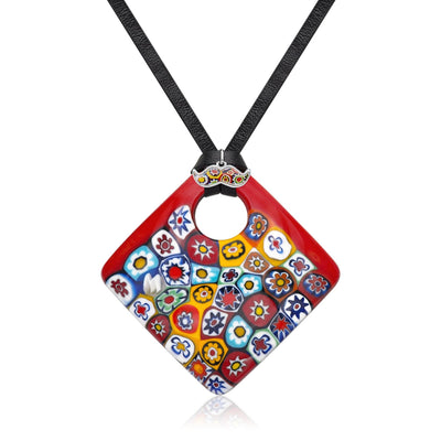 Artylish x Red Square Pendant - 20+2 inch - Pendant