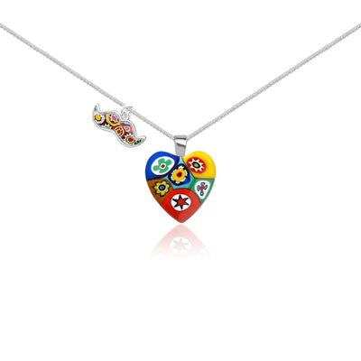 Artylish x Six in Heart Necklace - 0.85mm 925 Sterling Silver - Pendant Necklace