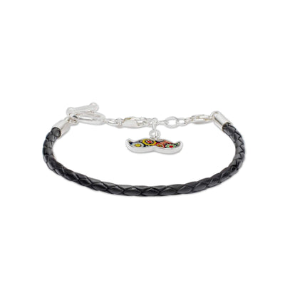 Black Leather Bracelet