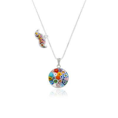 Bouquet in Bloom Necklace - 18mm - Pendant Necklace