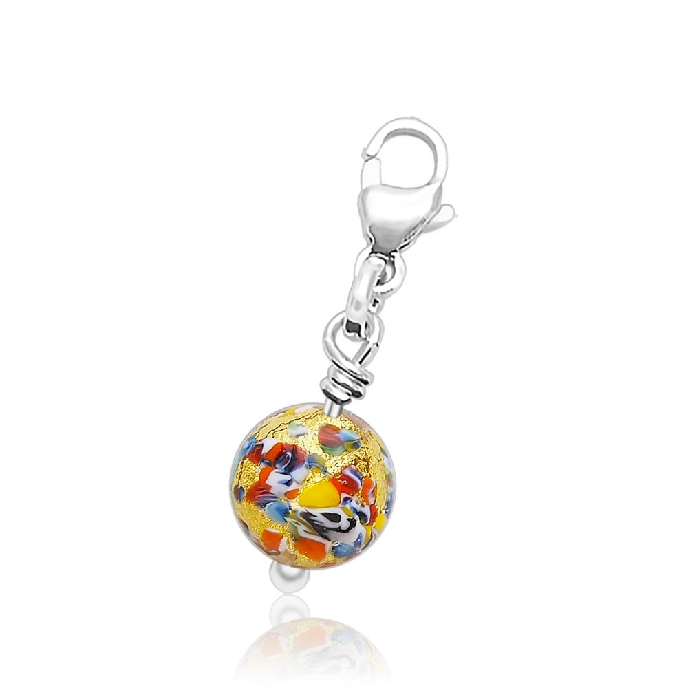 Charms for Bracelet - Gold Ball - Charms