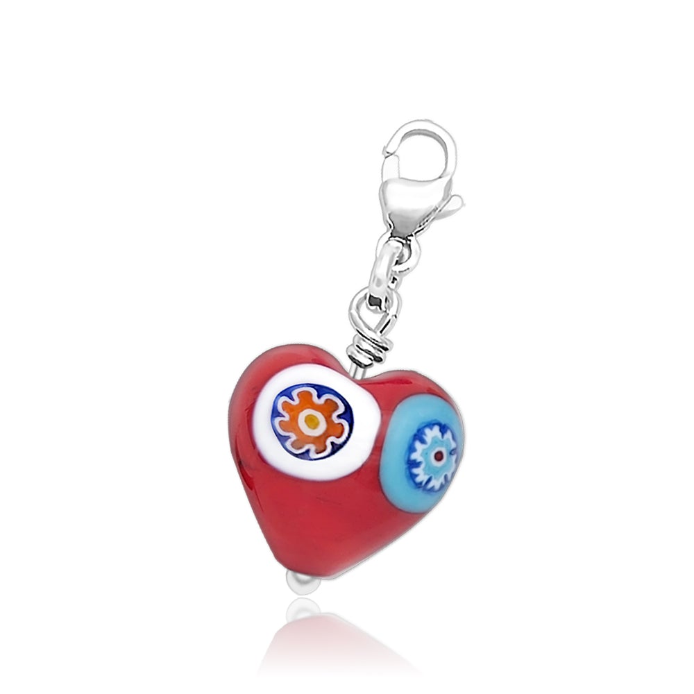 Charms for Bracelet - Red Heart - Charms