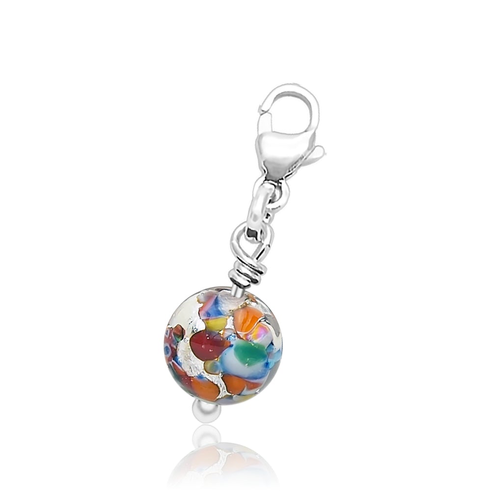 Charms for Bracelet - Silver Ball - Charms