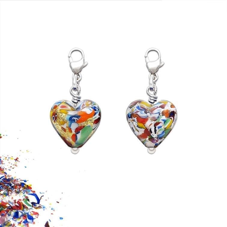 Charms for Bracelet - Silver Heart - Charms