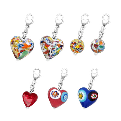 Charms for Bracelet - Small Red Heart - Charms