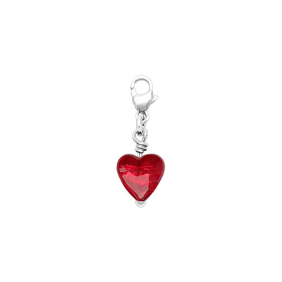 Charms for Bracelet - Small Red Heart - Charms