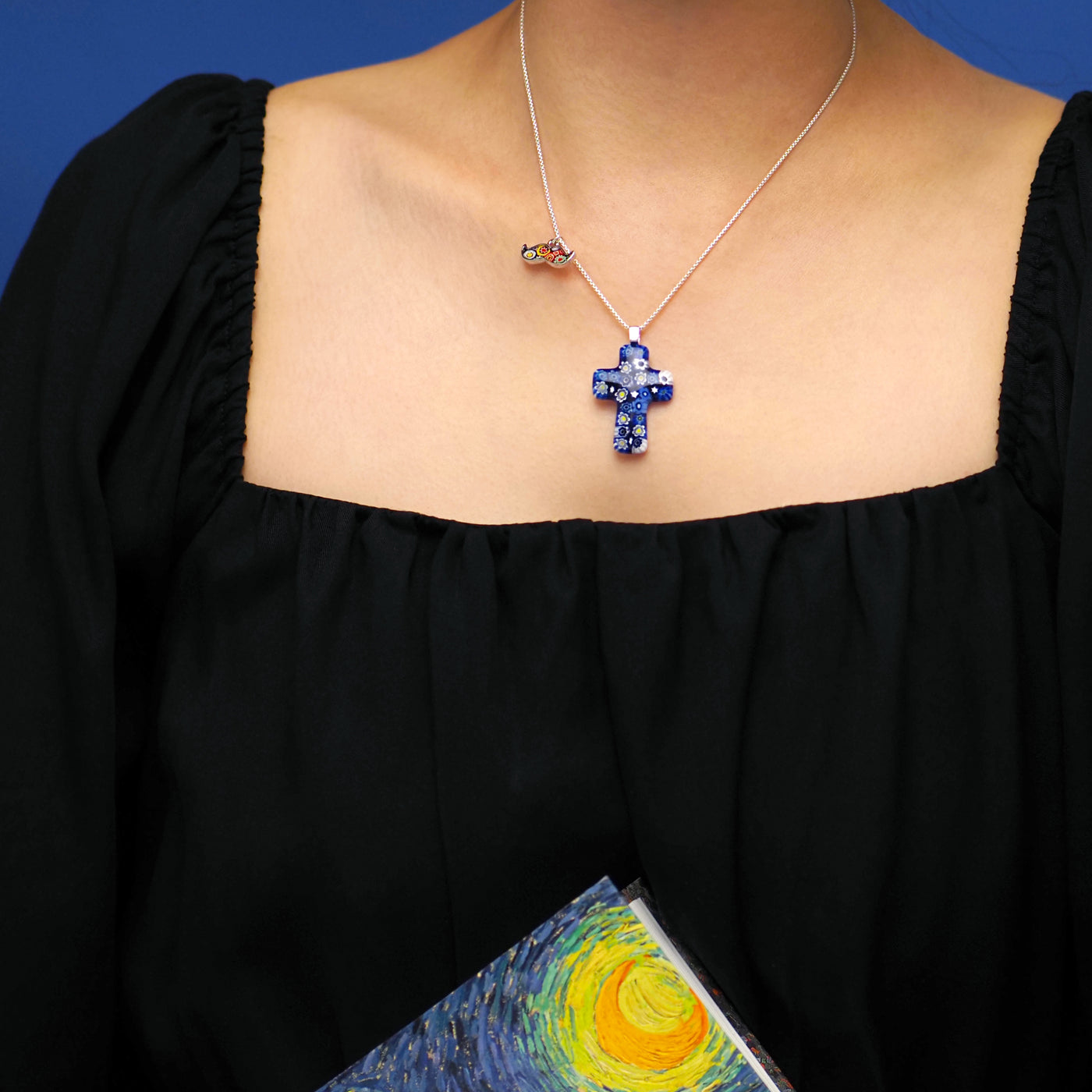 Starry Night Cross Necklace