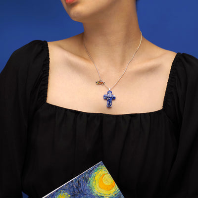 Starry Night Cross Necklace