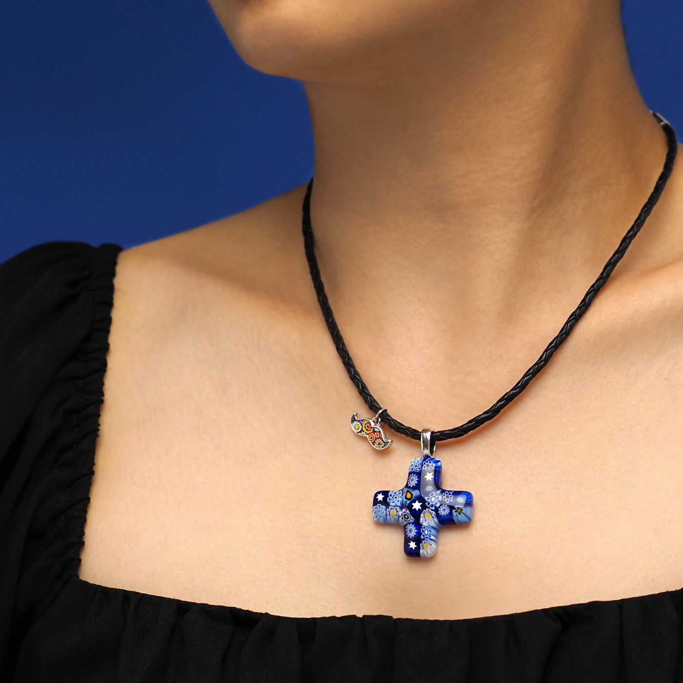 Starry Night Greek Cross Necklace