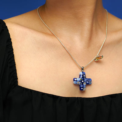 Starry Night Greek Cross Necklace