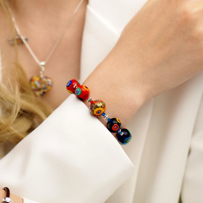 THE KISS Gold in Rainbow Bracelet