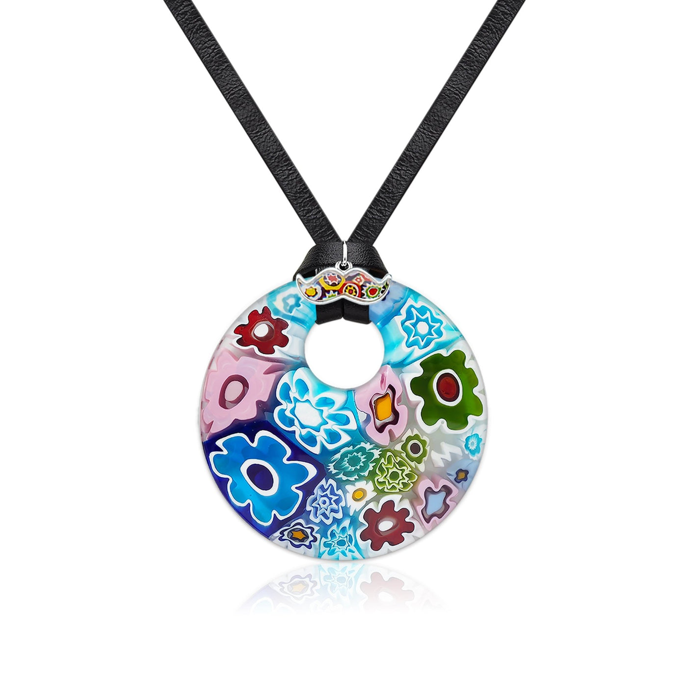 Full of Flowers Garden Round Pendant - 20+2 inch - Pendant