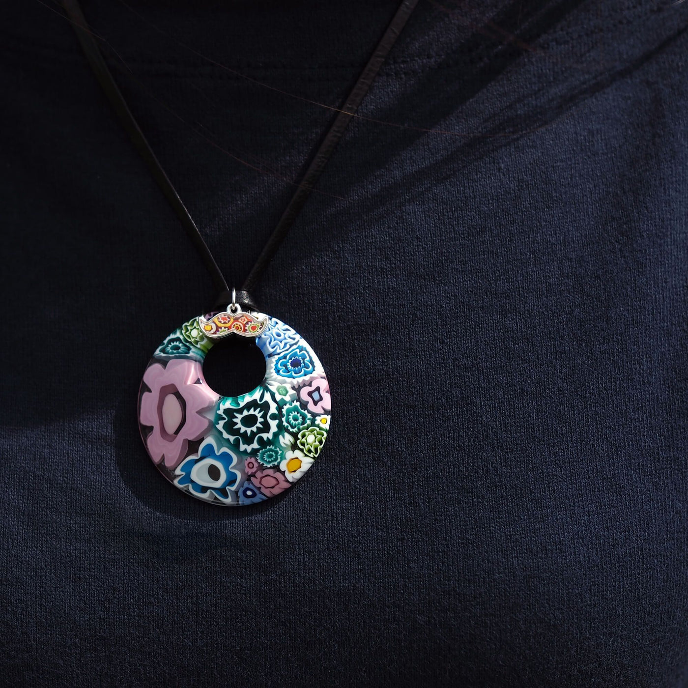 Full of Flowers Garden Round Pendant