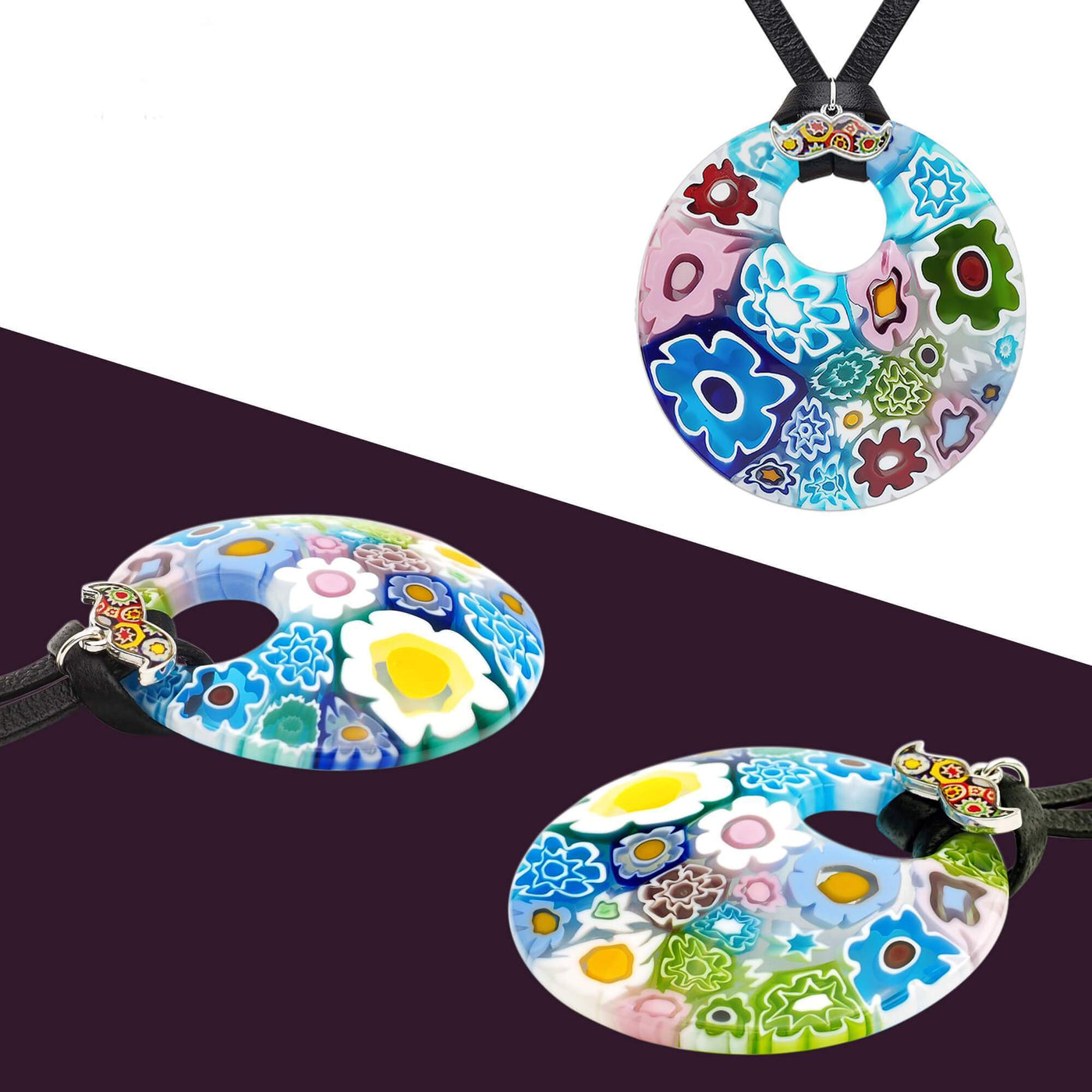 Full of Flowers Garden Round Pendant