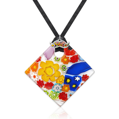 Full of Luck Square Pendant - 20+2 inch - Pendant