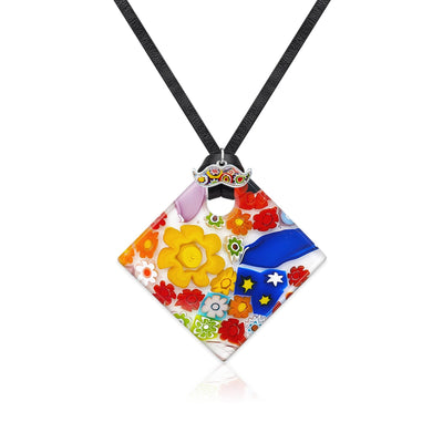 Full of Luck Square Pendant - 20+2 inch - Pendant