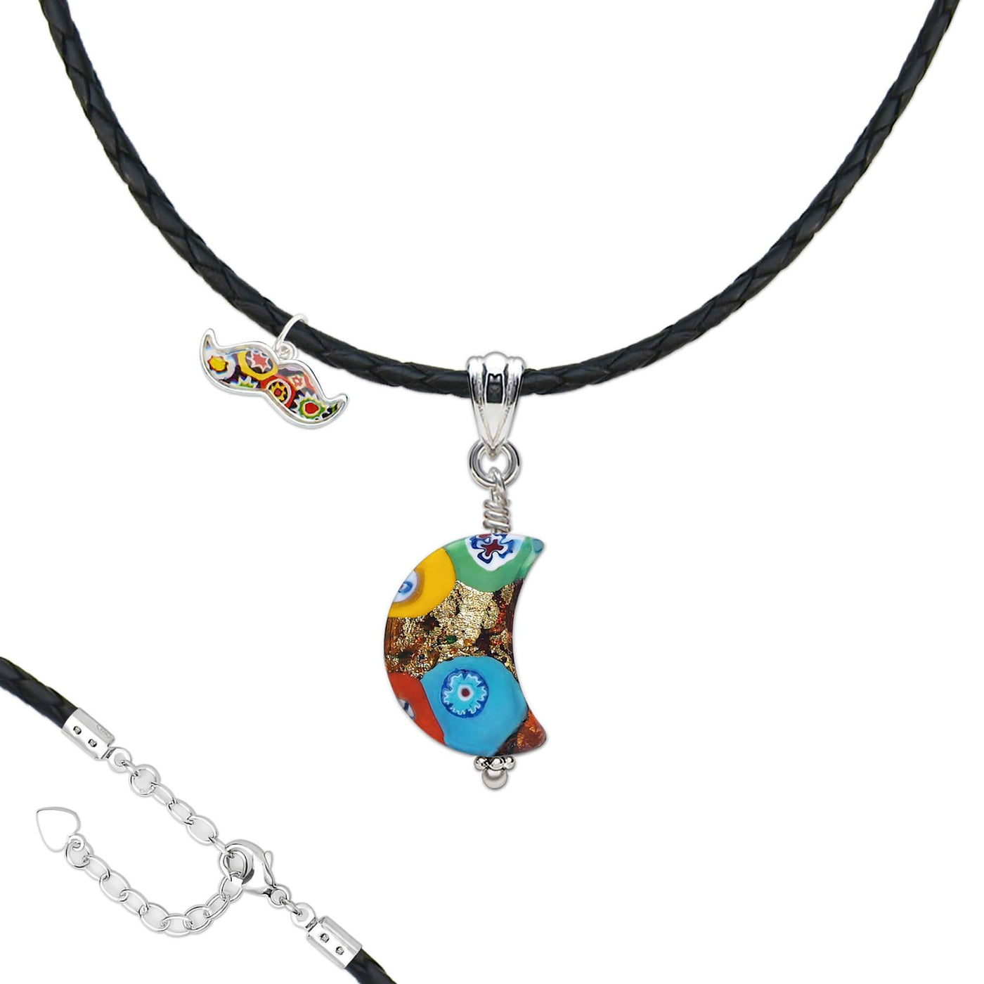 THE KISS Moon Necklace