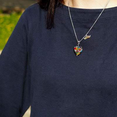 The Kiss Latte Art Heart Necklace