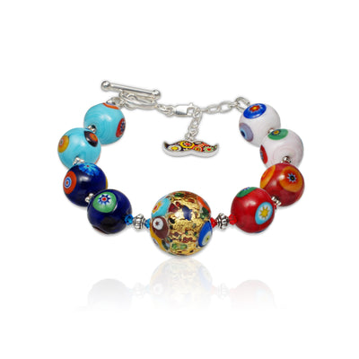 THE KISS Gold in Rainbow Bracelet