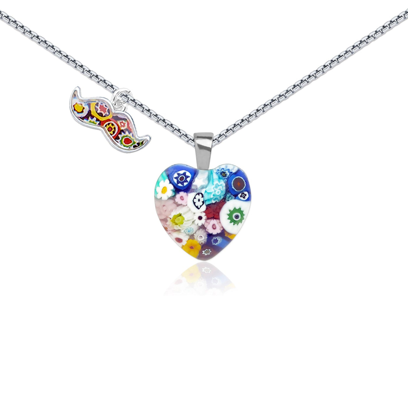 Mini Heart in Bloom Necklace - 13mm - Pendant Necklace