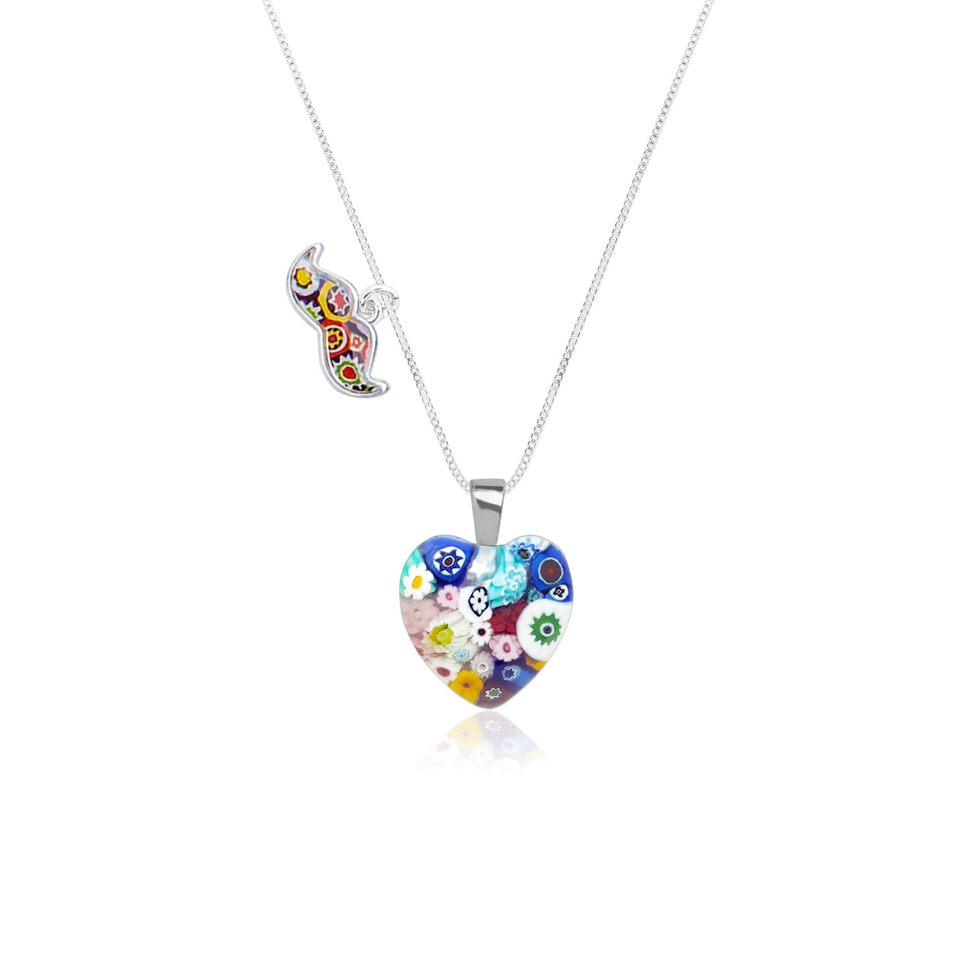 Mini Heart in Bloom Necklace - 13mm - Pendant Necklace