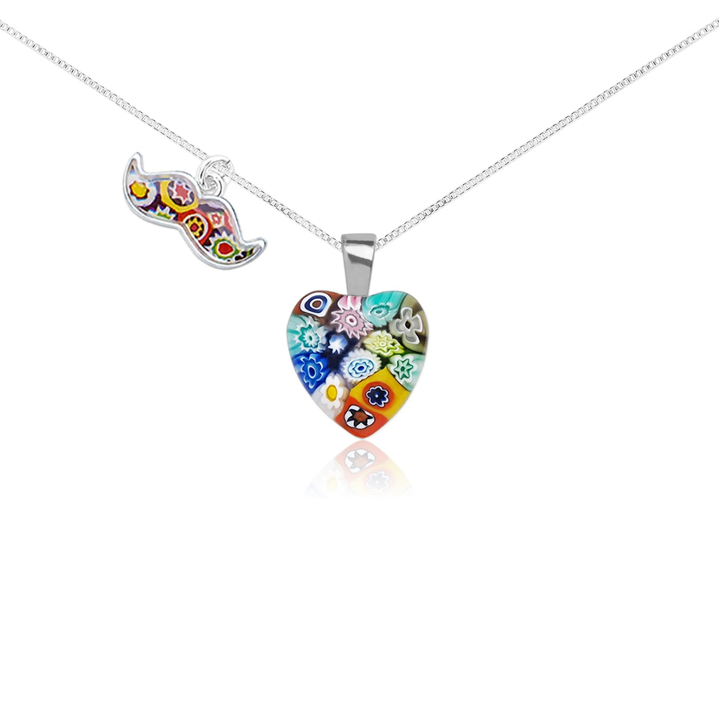 Mini Heart in Bloom Necklace - 13mm - Pendant Necklace