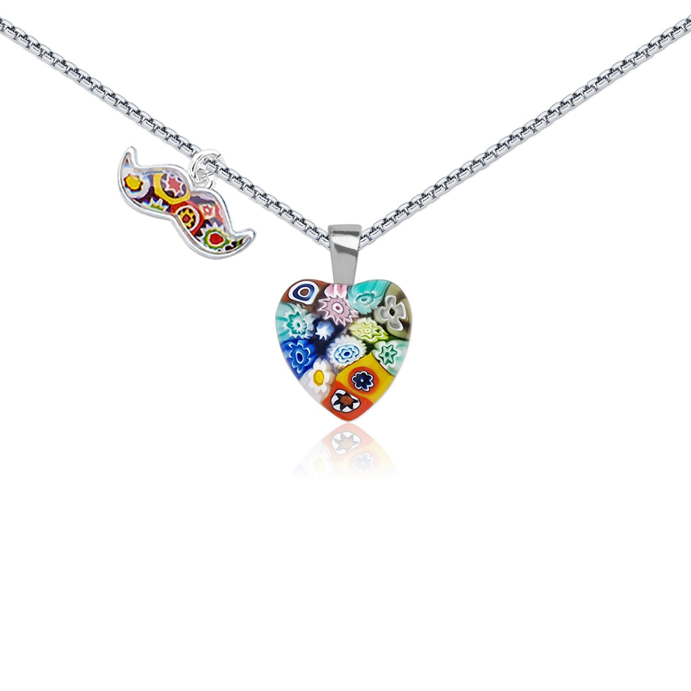 Mini Heart in Bloom Necklace - 13mm - Pendant Necklace