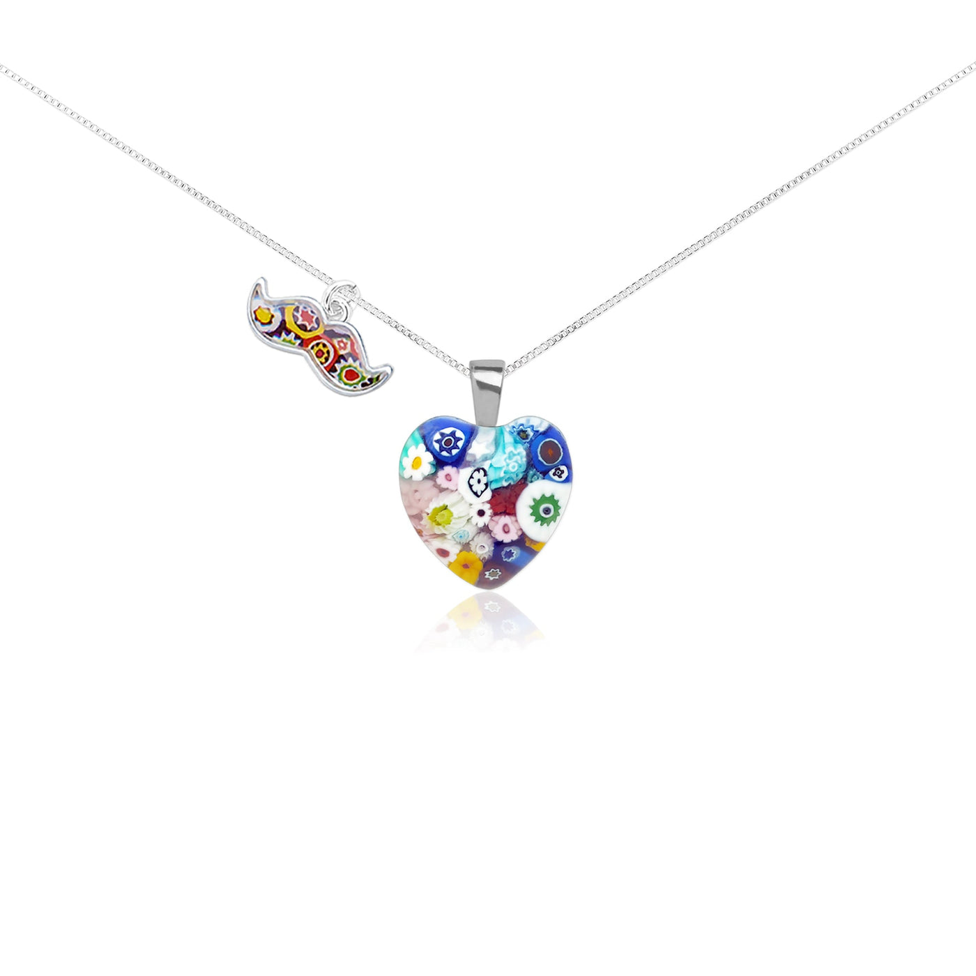 Mini Heart in Bloom Necklace - 16mm - Pendant Necklace