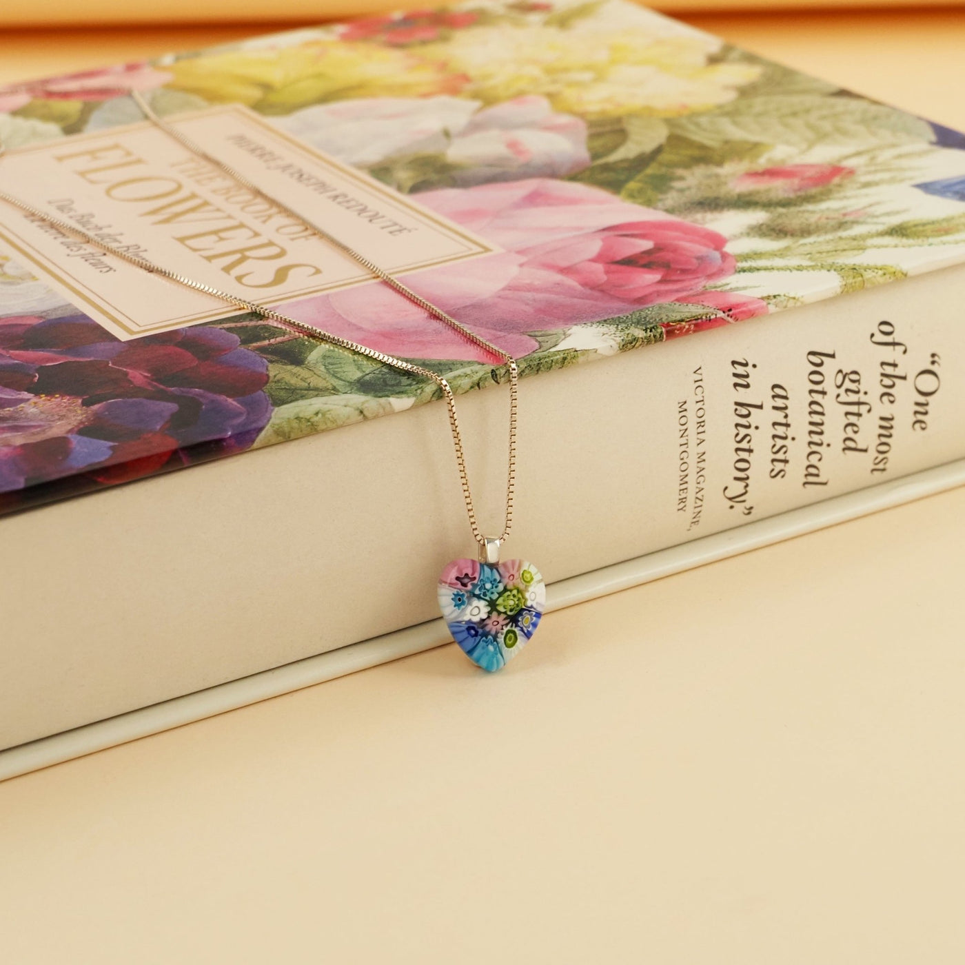 Mini Heart in Bloom Necklace - 16mm - Pendant Necklace