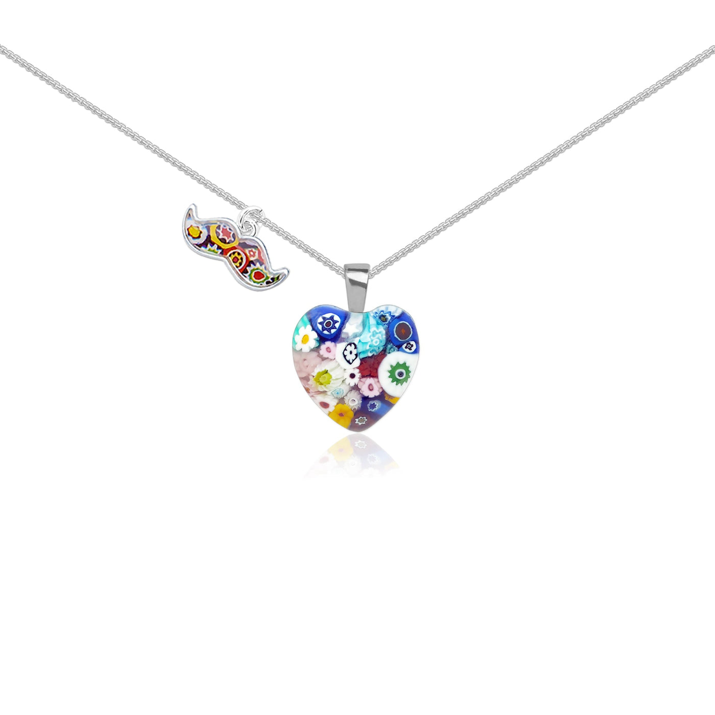 Mini Heart in Bloom Necklace - 16mm - Pendant Necklace