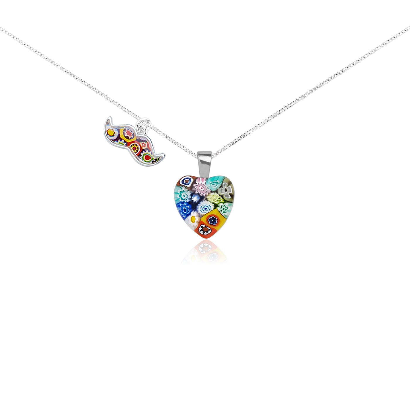 Mini Heart in Bloom Necklace - 16mm - Pendant Necklace