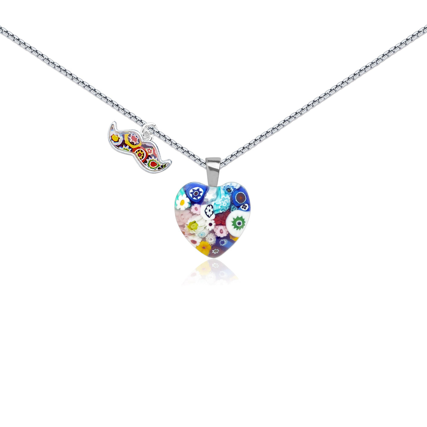 Mini Heart in Bloom Necklace - 16mm - Pendant Necklace