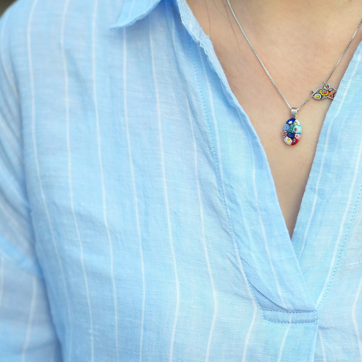Oval in Bloom Necklace