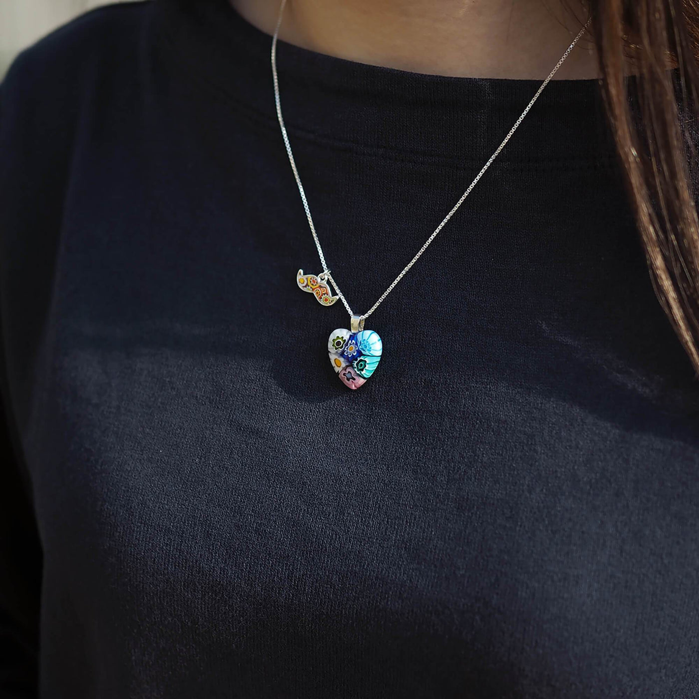 Six in Bloom Heart Necklace