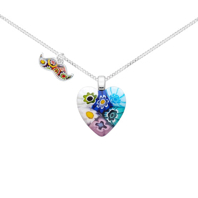 Six in Bloom Heart Necklace