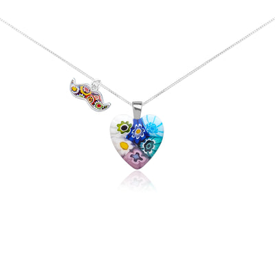 Six in Bloom Heart Necklace