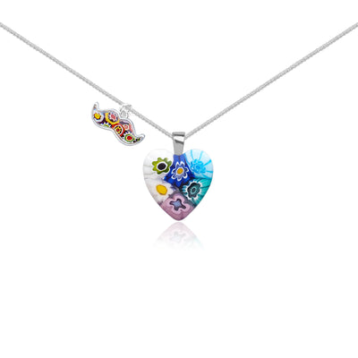 Six in Bloom Heart Necklace