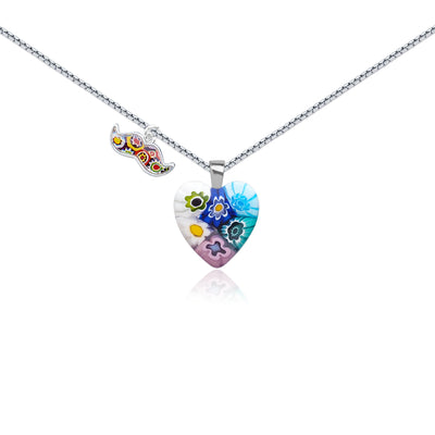 Six in Bloom Heart Necklace