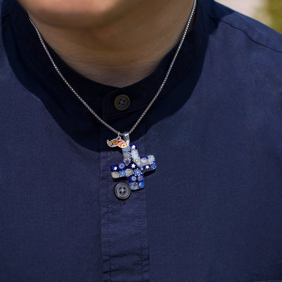 Starry Night x Greek Cross Necklace - 2.5mm 925 Sterling [+USD40.00] - Pendant Necklace