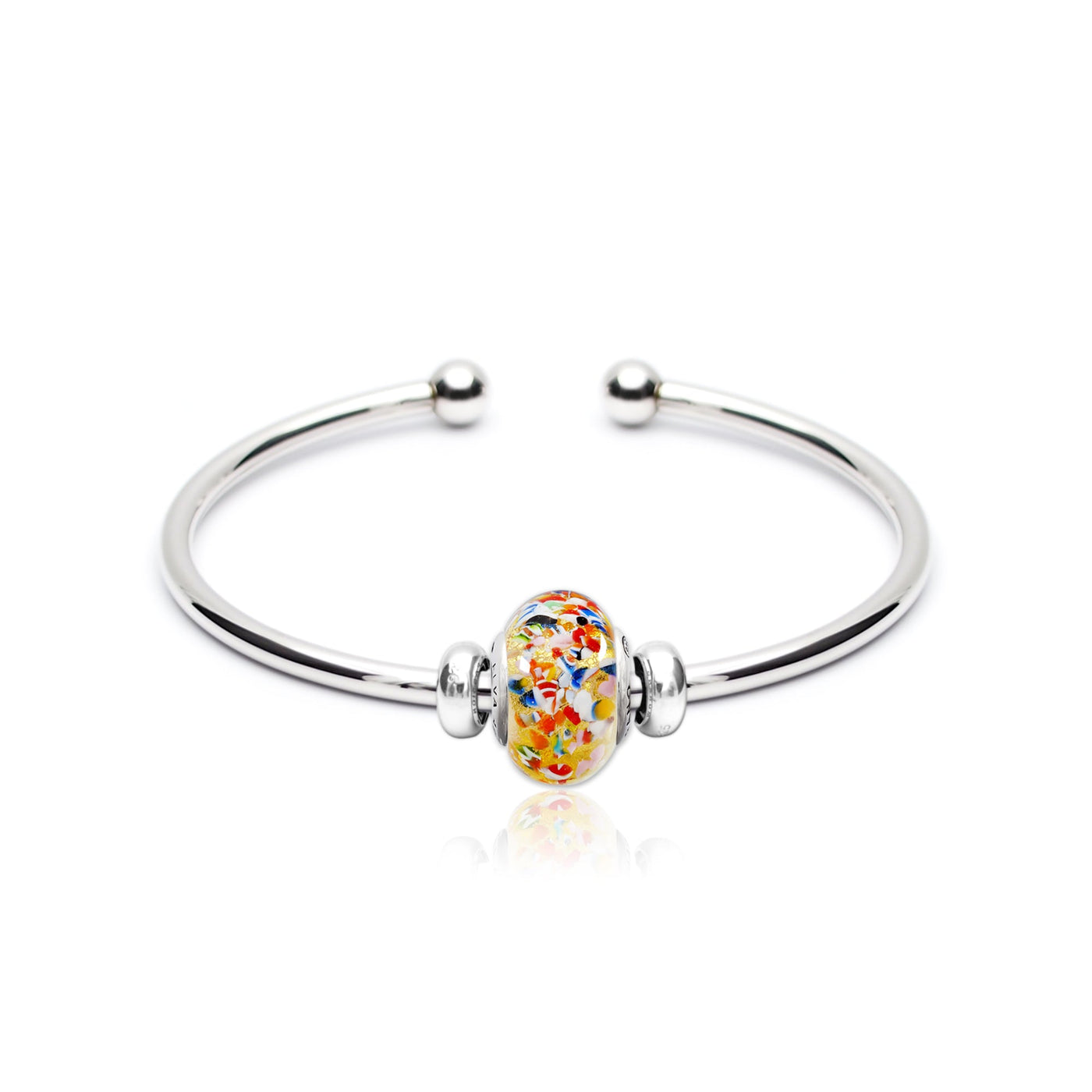 THE KISS | Art Charm Bangle - Gold - Charm Bangle