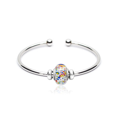 THE KISS | Art Charm Bangle - Gold - Charm Bangle