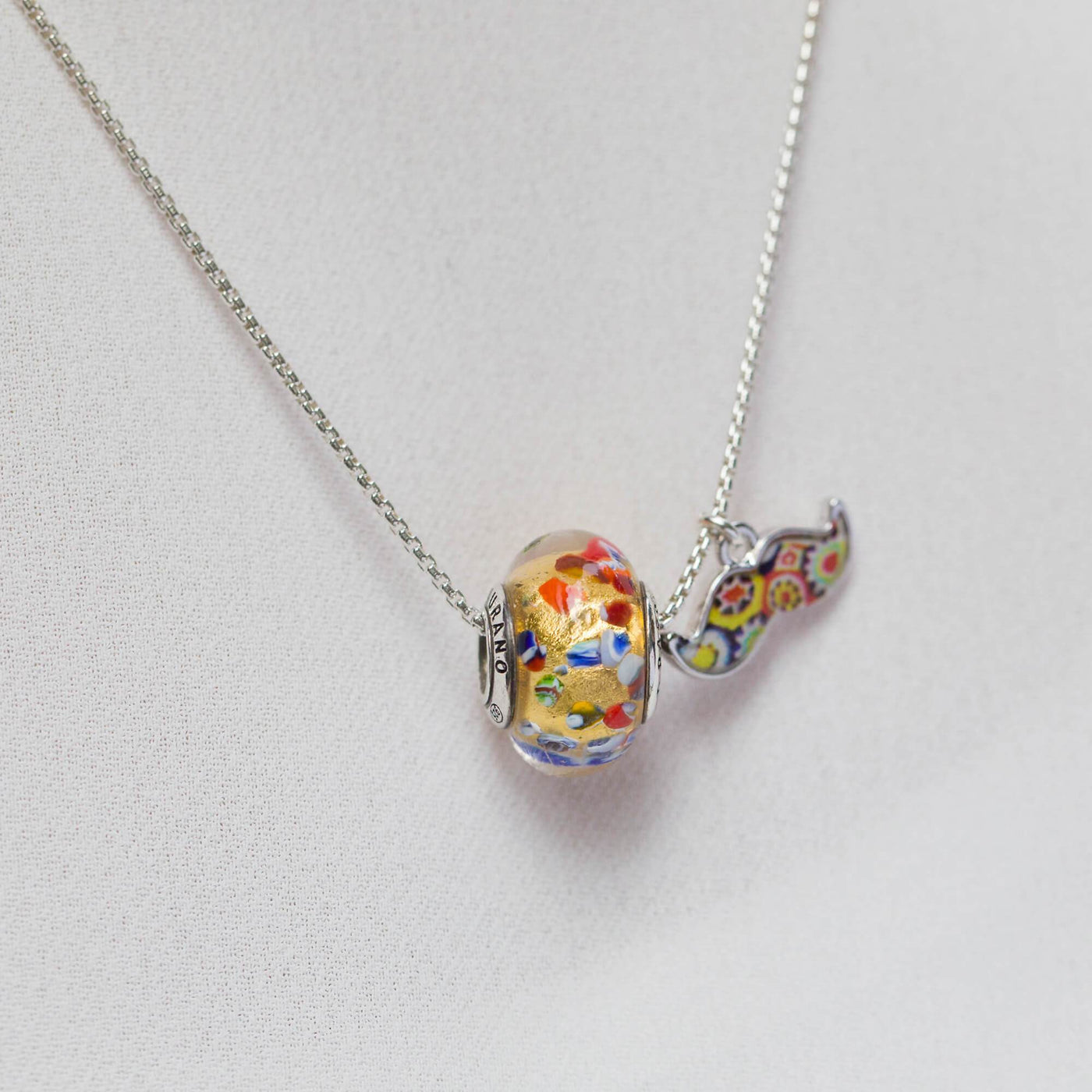 THE KISS Charm Necklace